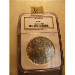 CHOICE ON FIVE: 1899 O Mint state 63 (3)