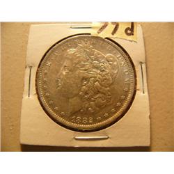 CHOICE ON EIGHT: Morgan uncirculated silver dollars 1882 O  (3)