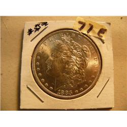 CHOICE ON EIGHT: Morgan uncirculated silver dollars 1883 O