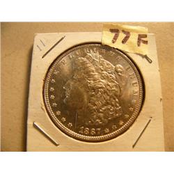 CHOICE ON EIGHT: Morgan uncirculated silver dollars 1887 P