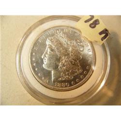 CHOICE ON FOURTEEN: Morgan uncirculated silver dollars 1880 S (3)