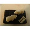 Image 2 : CHOICE ON 3: Group of two ivory musk oxen mounted on baleen by Robert Kokuluk from King Island (2)