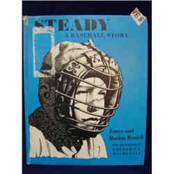 Worn hardcover baseball book illustrated by Fred Machetanz (700)