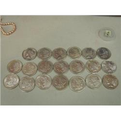 lot of 20 silver dollars (250)