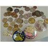 Image 8 : lot of foreign coins and Fur Rondy buttons (2)