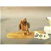 Image 2 : 1.5 in. high ivory bears mounted on ivory bases