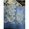 Image 4 : Large lot of 84 crystal water glasses, goblets, etc. 4 bowls 1 mixer and a vase (241)