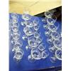 Image 6 : Large lot of 84 crystal water glasses, goblets, etc. 4 bowls 1 mixer and a vase (241)