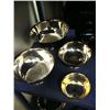 Image 2 : Large lot consisting of 3 Gorham silver plated bowls, intl. sterling silver bowl, green glass bowl, 