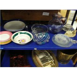 Lot assorted glassware and dishes (241)