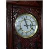 Image 2 : Wood Vienna regulator wall clock ornately carved wood case circ. 1970 (241)