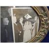 Image 5 : Ornate convex glass picture frame and brass bucket (241)