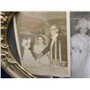 Image 6 : Ornate convex glass picture frame and brass bucket (241)