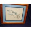 Image 1 : Hemstitched picture of Hawaiian islands in koa wood frame (2)
