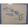 Image 2 : Hemstitched picture of Hawaiian islands in koa wood frame (2)