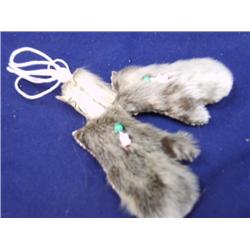 Sealskin mitten yo-yos by Maria Anariak