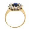 Image 8 : Antique Victorian 14k Gold 2.40 ctw AGL Burma No Heat Sapphire & Diamond Halo Ri