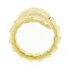 Image 8 : 18k Yellow Gold 0.50 ctw Round Diamond Hand Made Snake Serpent Wrap Statement Ri