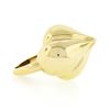 Image 5 : Vintage 18k Yellow Gold Domed & Grooved Polished Finish Cocktail Statement Ring