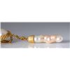 Image 3 : Pair 18K Yellow Gold Mabe & Baroque Pearl Earrings