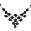 Image 2 : 140.79 ctw Blue Sapphire and 4.20 ctw Topaz Necklace