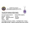 Image 5 : 15.97 ctw Amethyst and 0.61 ctw Sapphire Pendant/Necklace