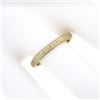 Image 3 : Antique 18k Yellow Gold Detailed Floral & Wavy Work Eternity Stack Band Ring