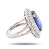 Image 3 : 10.82 ctw Tanzanite and 1.39 ctw Diamond Platinum Ring (GIA CERTIFIED)