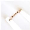 Image 3 : Antique Art Nouveau 14k Rose Gold 1.7mm Engraved "X" Eternity Stack Band Ring