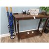 Image 1 : Mahogany Hall Table w/Umbrella Stand