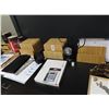 Image 1 : In/Out Baskets, Asst. Office Supplies on Desk Top