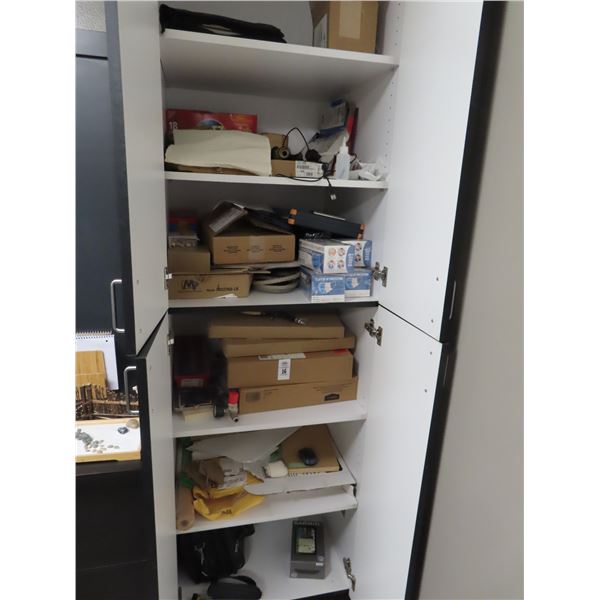 Asst. Office Supplies In Cabinet