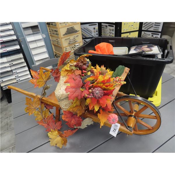 Fall Wheelbarrow Décor, Halloween Costumes, Holiday Items