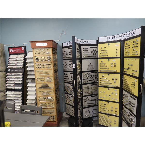 Pulls, Sample Displays, Tile Samples In Room