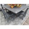 Image 1 : Large Square Polywood Patio DiningTable w/4 Chairs