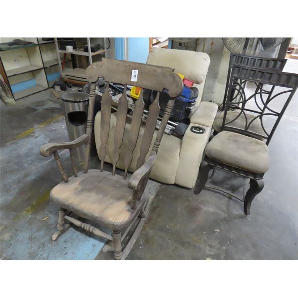 Rocking Chair, Recliner, Dining Chairs, Smoker Can, Supplies