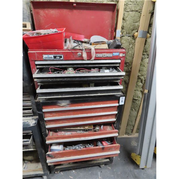 Craftsman Red Stack Rolling Toolbox w/Tools