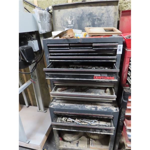 Craftsman Black Stack Rolling Toolbox w/Tools