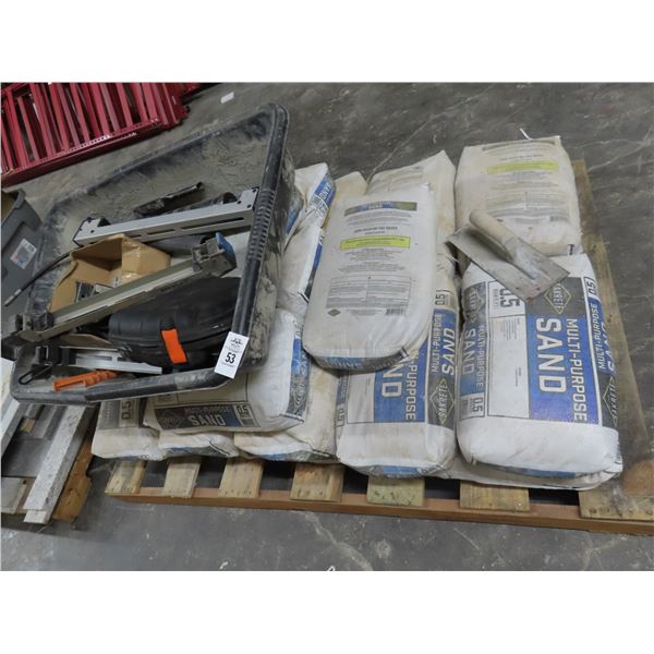 Concrete Bags, Mortar Mixing Bags On Pallet