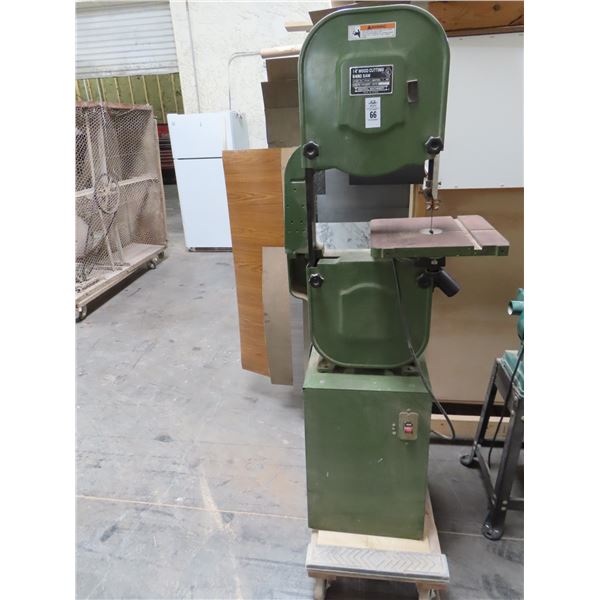14" Wood Cutting Band Saw on Rolling Base