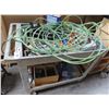 Image 1 : Rubbermaid Storage Cart w/Air Hose and Asst. Supplies