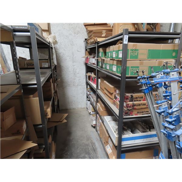 4-Grey 4 Shelf Medium Duty Storage Racks - 4 X $