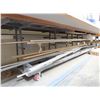 Image 2 : Large Metal Rolling Base Work Table w/Supplies and 5 Wooden Saw Horses