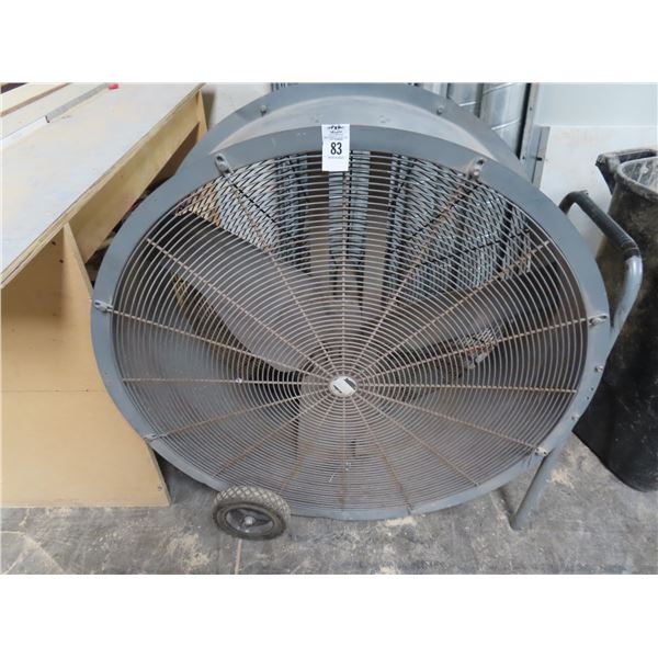 Grey Large Drum Fan