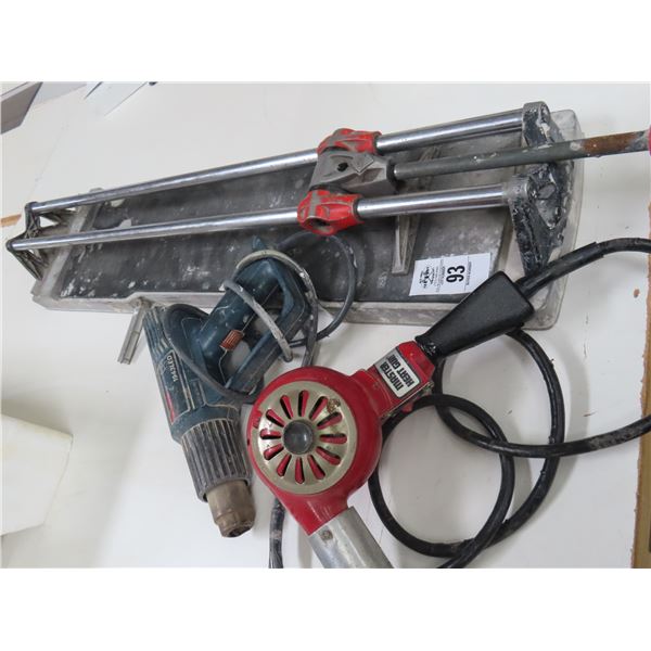 Manual Tile Cutter, 2 Heat Guns