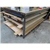 Image 1 : Metal Base Approx.  4'  X  8'  Work Table w/Wood Stock