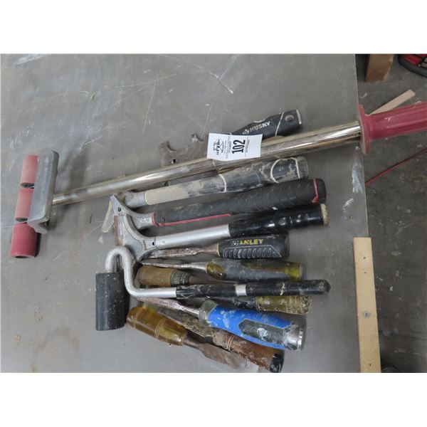 Linoleum Rollers and Scrapers