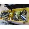 Image 1 : Yellow Totes 2, Ratchet Tie Down Straps, Ropes