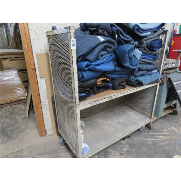 Grey Metal Storage Cart