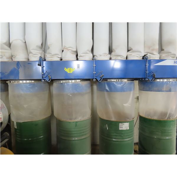 Hush 1500 High Flow 5 Can Industrial Dust Collection System w/Controller